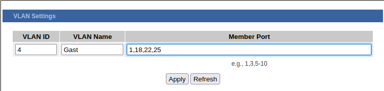 VLAN Settings