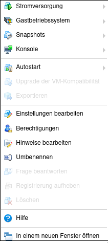 VM shutdown