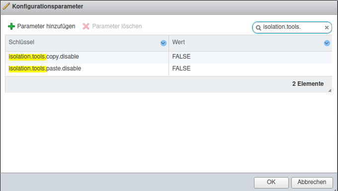 isolation.tools.copy.disable
isolation.tools.paste.disable