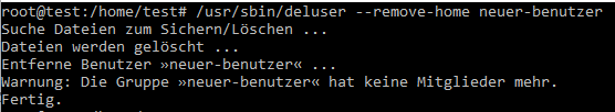deluser